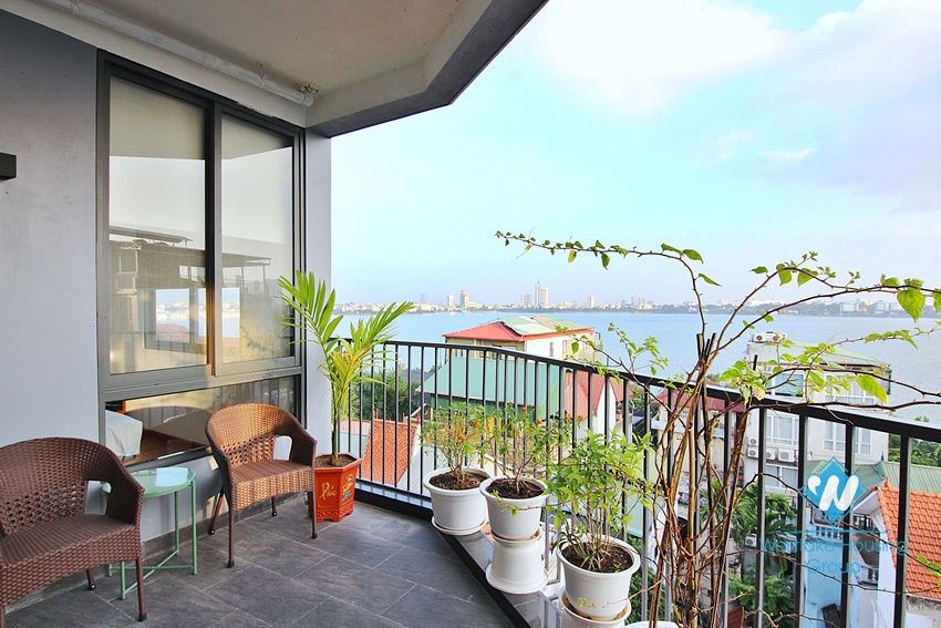 Top floor serviced apartment for rent in Quang Khanh st, Tay Ho